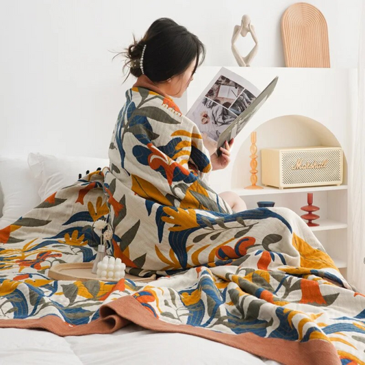 Bahar Çiçekleri Pamuklu Yorgan