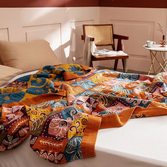 Geri Dönüşümlü Bohem Pamuklu Yorgan