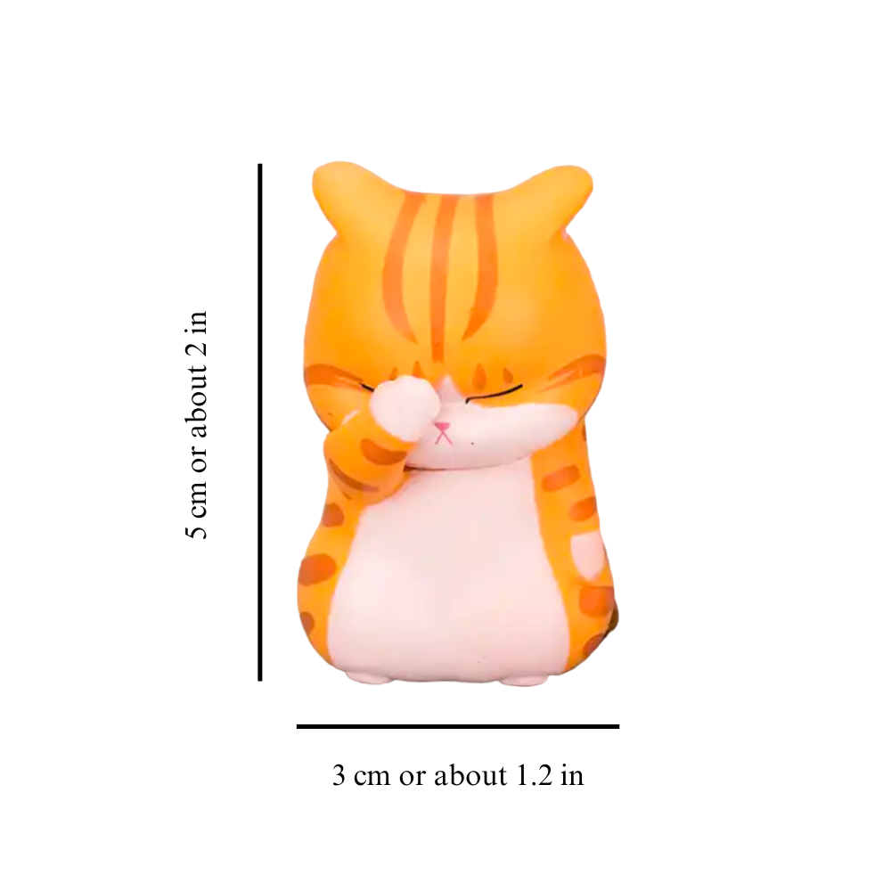 Kedi Yüzlü Palmiye Heykelciği