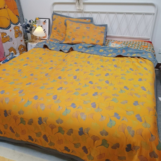 Ginkgo Yaprağı Yorgan