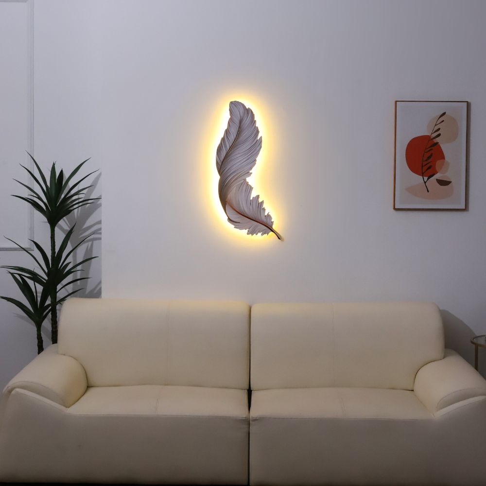 Yaratıcı Tüy Duvar Lambası