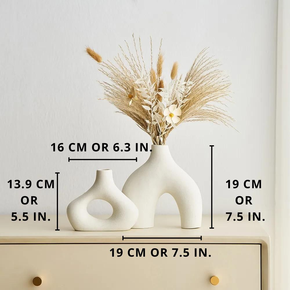 İçi Boş Seramik Vazo Seti