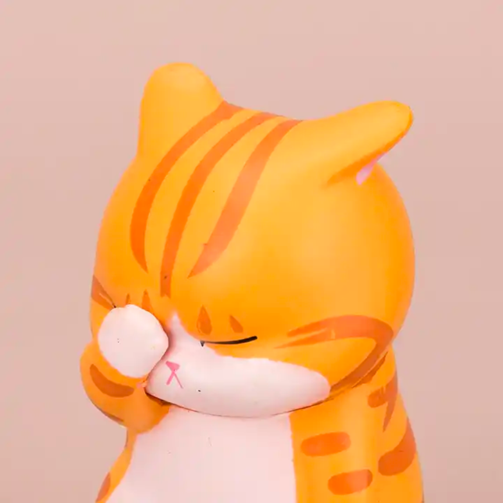 Kedi Yüzlü Palmiye Heykelciği